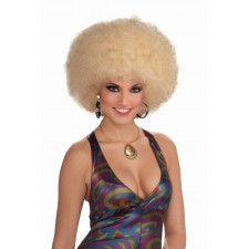 Afro Blonde Wig for Adult 1970s