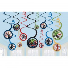 Avengers Party Decorations - Hanging Decorations Powers Unite Spiral