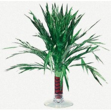 Hawaiian Luau Palm Tree Mini Foil Centrepiece 21cm