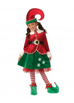 Elf Deluxe Girl Child Costume