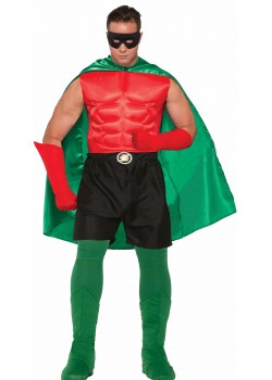 Green Hero Superheroes & Villains Cape for Adult - Accessory Green Hero Superheroes & Villains Cape for Adult - Accessory