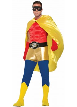 Yellow Hero Superheroes & Villains Cape for Adult - Accessory