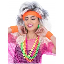 80s Neon Orange Sweatbands