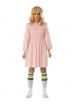 Stranger Things Eleven Pink Dress Adult Costume