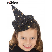 Witch Black & Gold Star Headband for Child