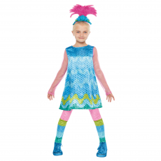 Poppy Trolls 3 Band Together Girl's Costume 4-6 Years