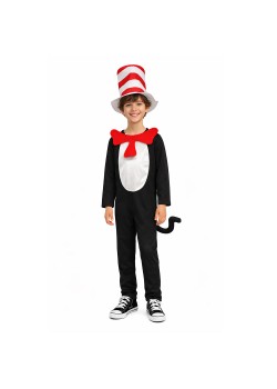 Dr Seuss Cat In The Hat Unisex Child's Costumes 8-10 Years