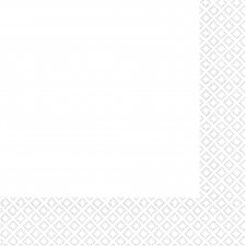 Frosty White Dinner Napkins 40 pk