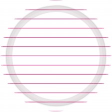 Stripes Bright Pink Round Dinner Plates 23cm 8 pk