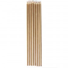 Gold Taper Candles 12cm 10 pk