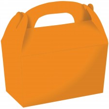 Pumpkin Orange Gable Favour Boxes 15cm x 17.5cm x 10cm 4 pk