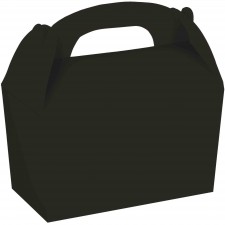 Jet Black Gable Favour Boxes 15cm x 17.5cm x 10cm 4 pk