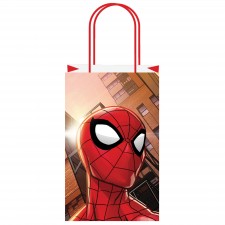 Spider-Man Webbed Wonder Kraft Paper Favour Bags 21cm x 13cm x 8cm 8 pk