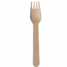 Natural Coloured Wooden Forks 20 pk