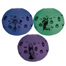 Halloween Nightmare Before Christmas Lanterns 3 pk