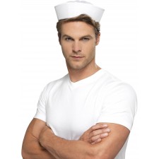 White Sailor Hat for Adult