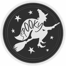 Halloween Fright Night Round Dinner Plates 23cm 8 pk