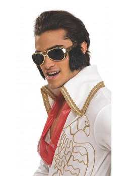 Elvis Glasses With Attached Sideburns for Adult Celebrities
