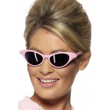 Rock & Roll Sunglasses - Pink, Adult