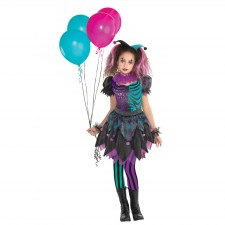 Haunted Harlequin Girl's Costume 10-12 Years