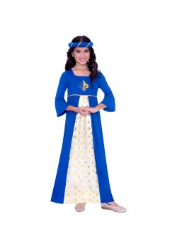 Tudor Princess Blue Girl's Costume 8-10 Years