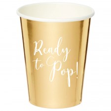 Ready To Pop Paper Cups 250ml 8 pk