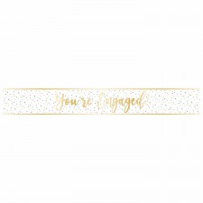 Engagement Gold You're Engaged Banner 2.7m
