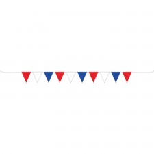 Blue Patriotic Pennant Banner 17cm x 15cm