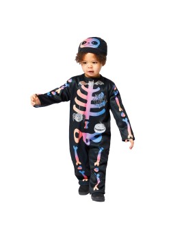 Ombre Skeleton Girl's Costume 4-6 Years