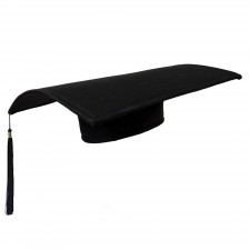 Black Graduation Mortarboard Hat