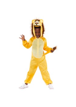 Lion Onesie Unisex Kid's Costume 3-4 Years Lion Onesie Unisex Kid's Costume 3-4 Years