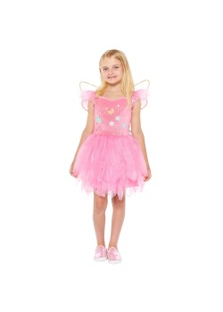 Pink Fairy Girl's Costume 4-6 Years