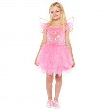 Pink Fairy Girl's Costume 6-8 Years