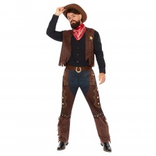 Western Cowboy Men's Costume Large