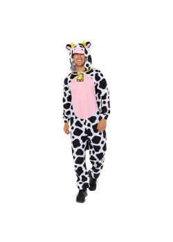 Cow Plush Onesie Men's Costume XL