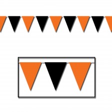 Halloween Orange & Black Printed Banner