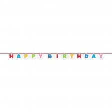 Confetti Balloons Ribbon Banner