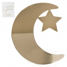 Moon & Stars Gold Eid Mubarak Grazing Board Platter 46.5cm x 44.7cm