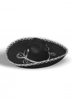 Black Mexican Sombrero for Adult