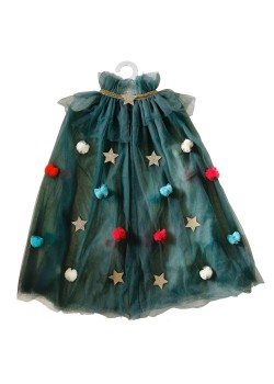 Christmas Tree Fancy Dress Cape 4-6 years
