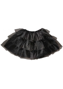 Black & Gold Sparkle Fairy Princess Fancy Dress Tutu Girl's Costumes 3-5 Years