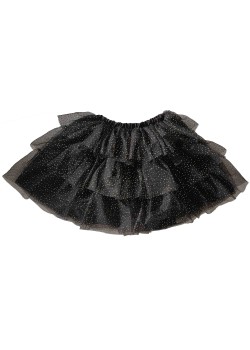 Black & Gold Sparkle Fairy Princess Fancy Dress Tutu Girl's Costumes 5-7 Years