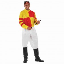 Red & Yellow Jockey Morph Men's Costume Small