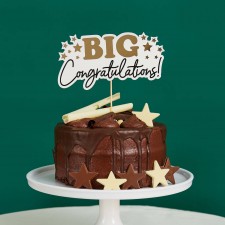 Big Congratulations Card Cake Topper 18cm x 14.5cm