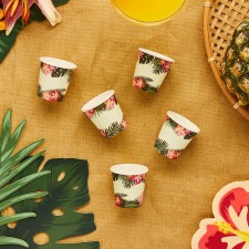 Hawaiian Luau Tropical Aloha! Paper Cups 50ml 8 pk
