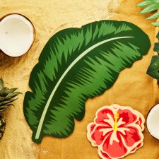 Hawaiian Luau Tropical Leaf Aloha! Grazing Board Platter 26cm x 48cm