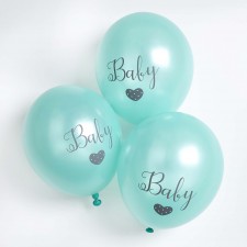 Baby Shower 'Baby' Unisex Latex Balloons 30cm 6 pk