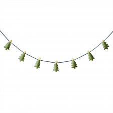 Christmas Tree Merry & Bright Felt Bunting Banners