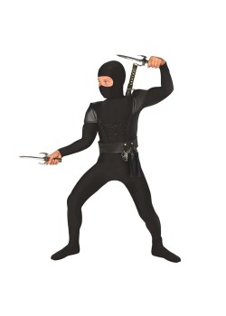 Black Ninja Unisex Child's Costumes 10-12 Years