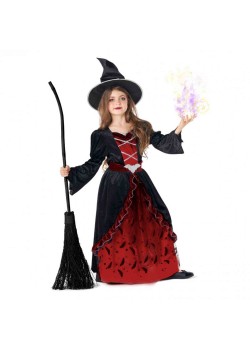 Red Bat Witch Morph Girl's Costume 7-9 Years